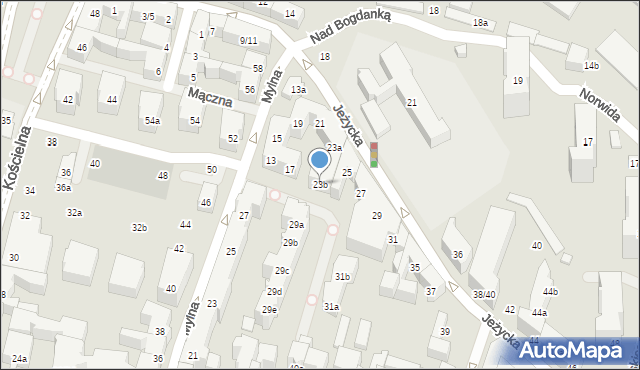 Poznań, Jeżycka, 23b, mapa Poznania