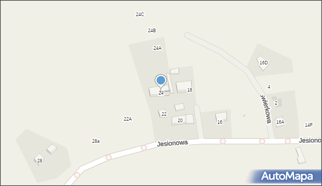 Przejazdowo, Jesionowa, 24, mapa Przejazdowo