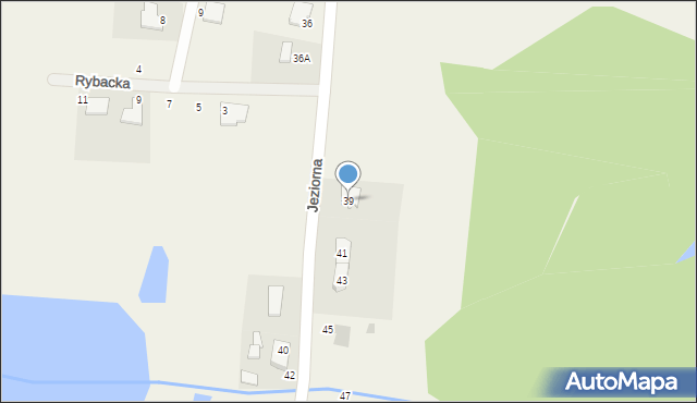 Przyjaźń, Jeziorna, 39, mapa Przyjaźń