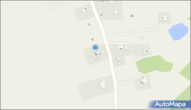 Przyjaźń, Jeziorna, 78, mapa Przyjaźń