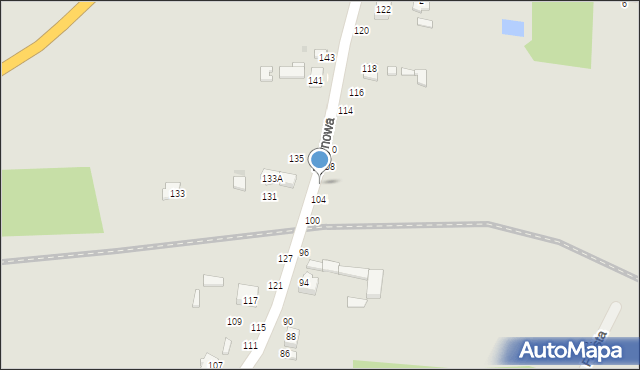 Radomsko, Jeżynowa, 106, mapa Radomsko