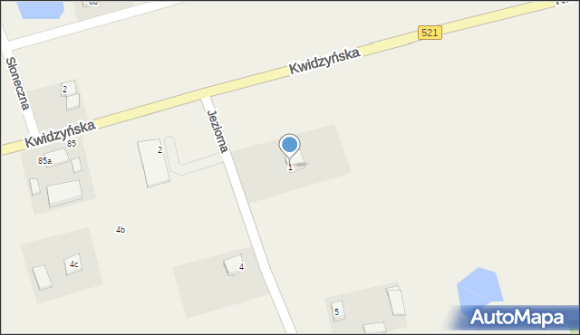 Rakowiec, Jeziorna, 1, mapa Rakowiec