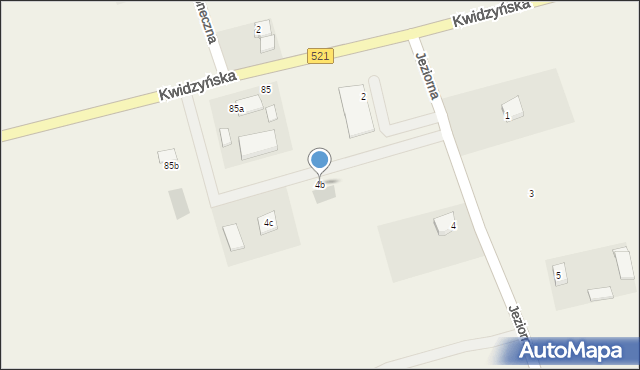 Rakowiec, Jeziorna, 4b, mapa Rakowiec