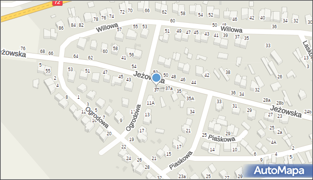 Rawa Mazowiecka, Jeżowska, 37, mapa Rawa Mazowiecka