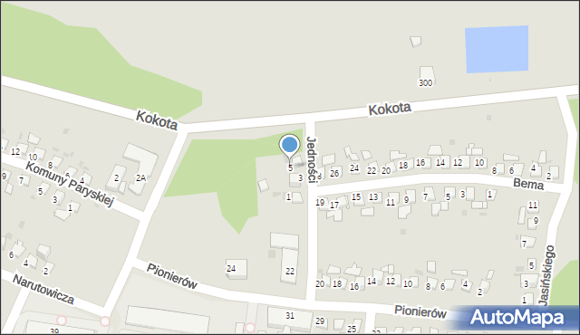 Ruda Śląska, Jedności, 5, mapa Rudy Śląskiej