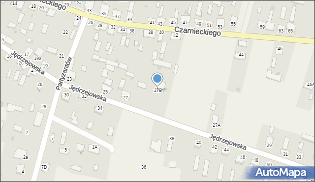 Secemin, Jędrzejowska, 27B, mapa Secemin