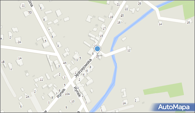 Sędziszów, Jędrzejowska, 10, mapa Sędziszów