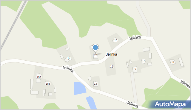 Siedliska, Jelinka, 12, mapa Siedliska