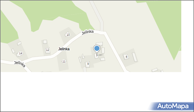 Siedliska, Jelinka, 7, mapa Siedliska