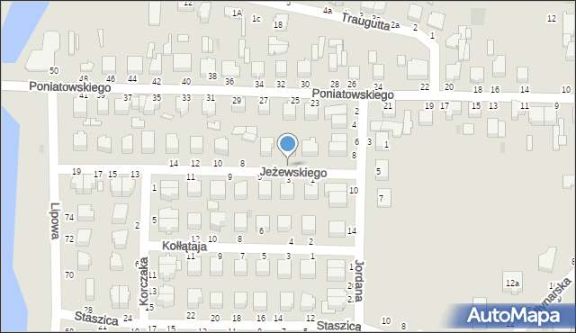 Skierniewice, Jeżewskiego Kazimierza, 4, mapa Skierniewic