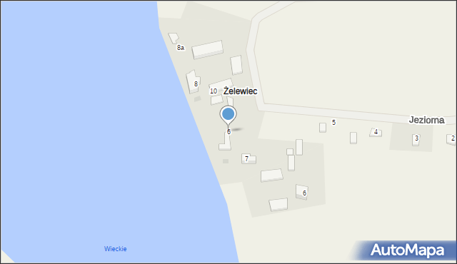 Śluza, Jeziorna, 6, mapa Śluza