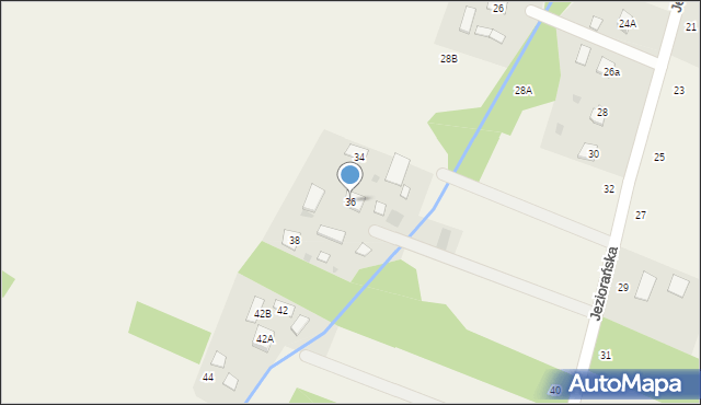 Smyków, Jeziorańska, 36, mapa Smyków