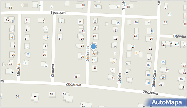 Solec Kujawski, Jesienna, 19, mapa Solec Kujawski