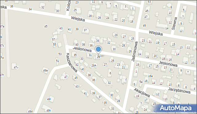Solec Kujawski, Jesionowa, 29, mapa Solec Kujawski