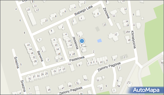 Stare Bielice, Jesienna, 5, mapa Stare Bielice