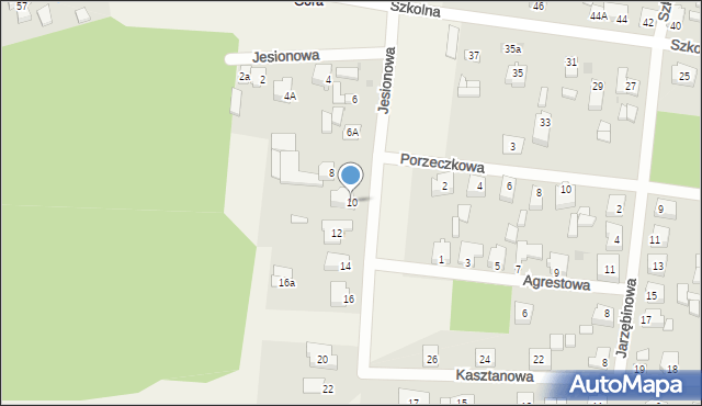 Stare Miasto, Jesionowa, 10, mapa Stare Miasto