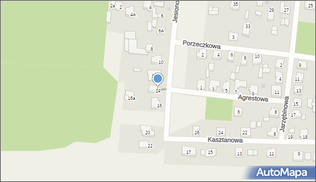 Stare Miasto, Jesionowa, 14, mapa Stare Miasto