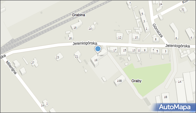 Strzegom, Jeleniogórska, 19A, mapa Strzegom