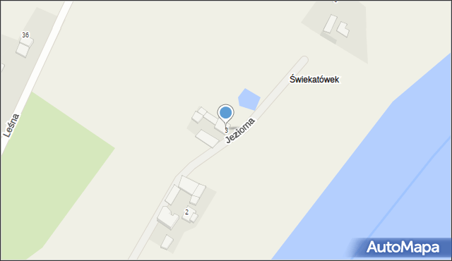 Świekatowo, Jeziorna, 3, mapa Świekatowo