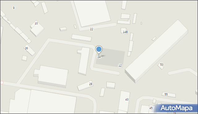 Szczecin, Jesienna, 14, mapa Szczecina