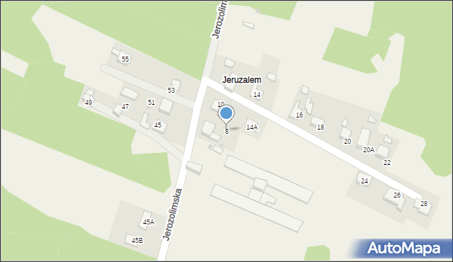 Szczerbice, Jerozolimska, 8, mapa Szczerbice