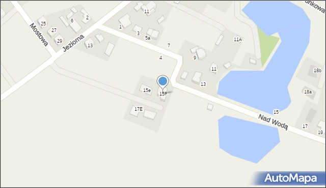 Szczytniki, Jeziorna, 15F, mapa Szczytniki