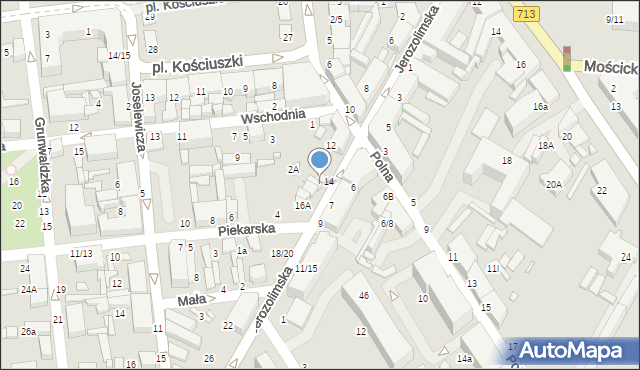 Tomaszów Mazowiecki, Jerozolimska, 14A, mapa Tomaszów Mazowiecki