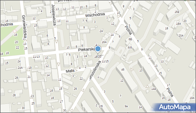 Tomaszów Mazowiecki, Jerozolimska, 18/20, mapa Tomaszów Mazowiecki