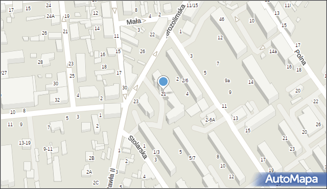 Tomaszów Mazowiecki, Jerozolimska, 21, mapa Tomaszów Mazowiecki