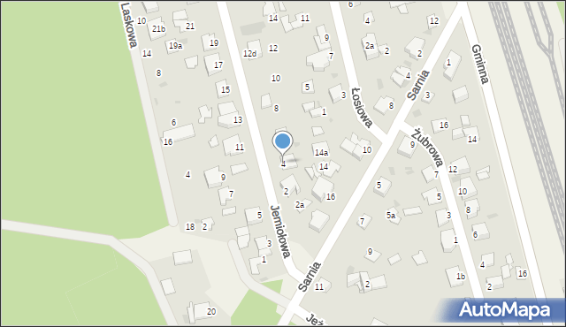 Trzciniec, Jemiołowa, 4, mapa Trzciniec