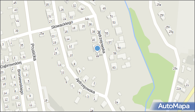 Trzebnica, Jędrzejowska, 44, mapa Trzebnica