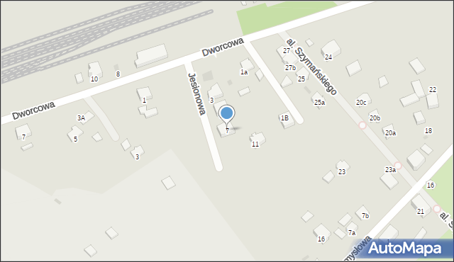 Trzemeszno, Jesionowa, 7, mapa Trzemeszno