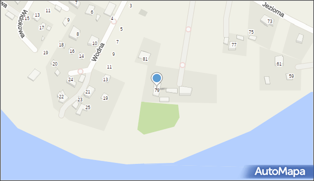 Tuchom, Jeziorna, 79, mapa Tuchom