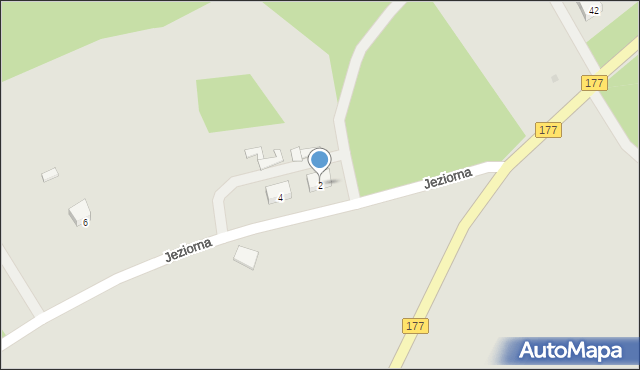 Tuczno, Jeziorna, 2, mapa Tuczno