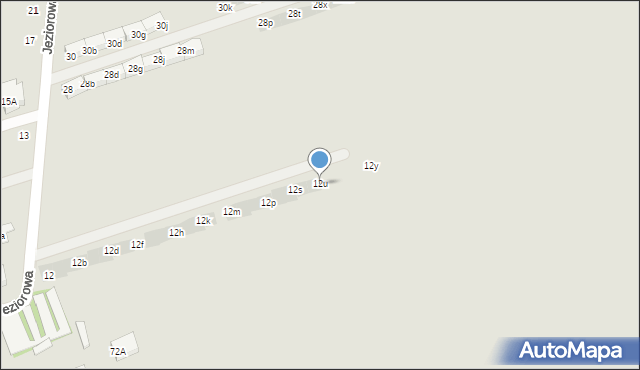 Warszawa, Jeziorowa, 12u, mapa Warszawy