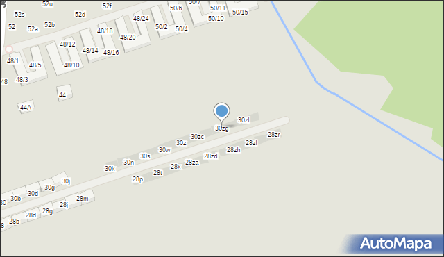 Warszawa, Jeziorowa, 30zg, mapa Warszawy