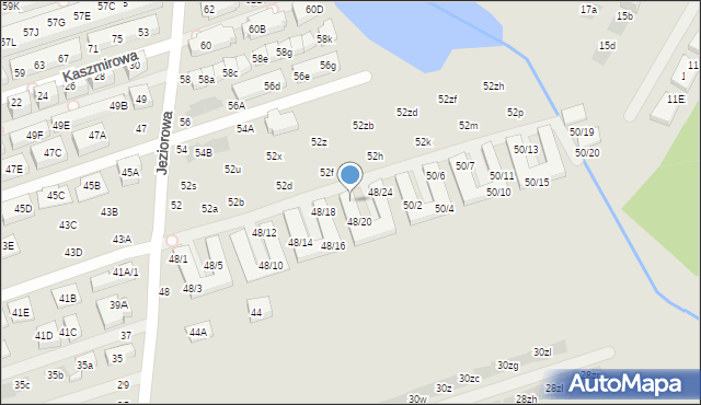 Warszawa, Jeziorowa, 48/19, mapa Warszawy