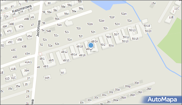 Warszawa, Jeziorowa, 48/21, mapa Warszawy