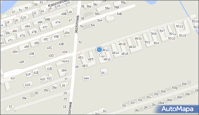 Warszawa, Jeziorowa, 48/8, mapa Warszawy