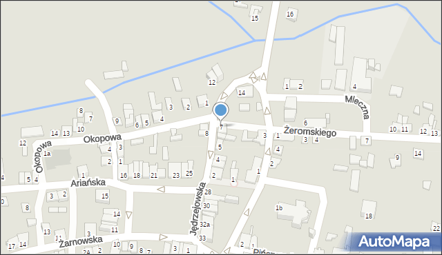 Wodzisław, Jędrzejowska, 7, mapa Wodzisław