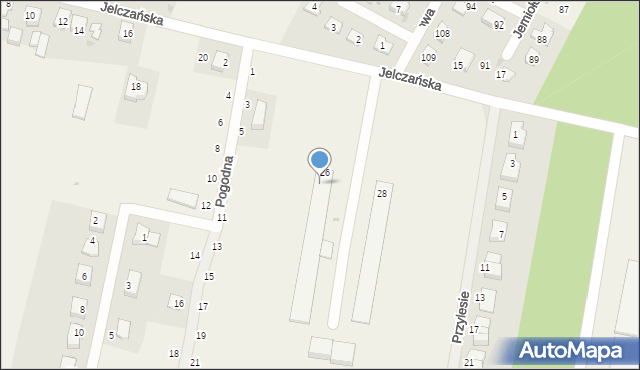 Wojnowice, Jelczańska, 29, mapa Wojnowice