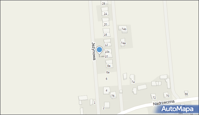 Wólka Kosowska, Jeżynowa, 10a, mapa Wólka Kosowska