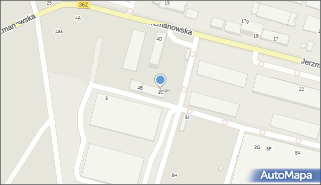 Wrocław, Jerzmanowska, 4C, mapa Wrocławia