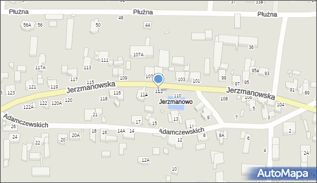 Wrocław, Jerzmanowska, 112, mapa Wrocławia