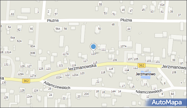 Wrocław, Jerzmanowska, 113, mapa Wrocławia