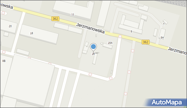 Wrocław, Jerzmanowska, 16, mapa Wrocławia
