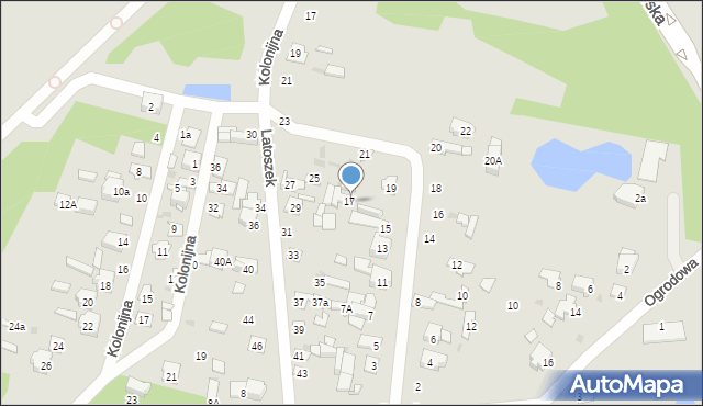 Wyszków, Jeziorna, 17a, mapa Wyszków