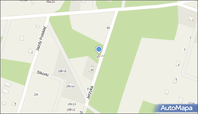 Zawady, Jerzyka, 69, mapa Zawady