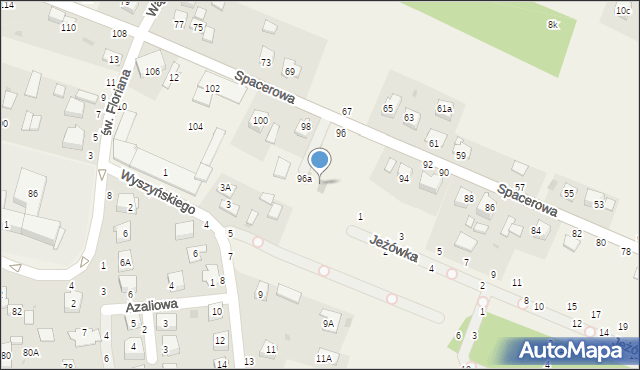 Zbylitowska Góra, Jeżówka, 96b, mapa Zbylitowska Góra