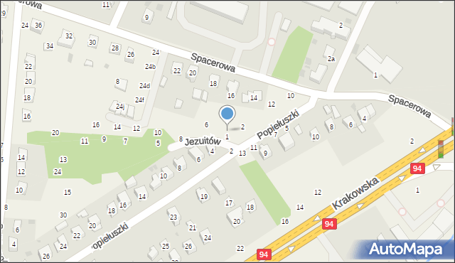 Zbylitowska Góra, Jezuitów, 4, mapa Zbylitowska Góra